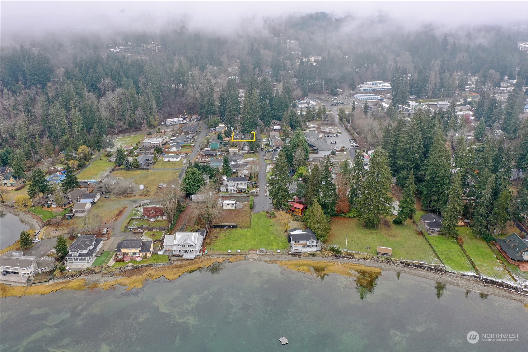 70 Northeast Wagon Wheel Road Belfair, WA 98528 - Photo 31 of 33 an aerial view of a houses with yard and swimming pool