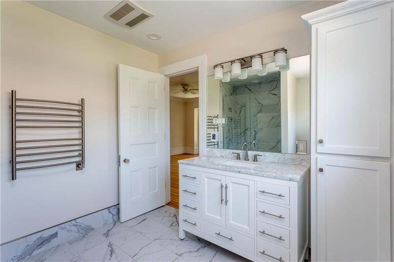 520 Pine Road Sewickley, PA 15143 - Photo 19 of 23 This perfectly appointed full bath is located on the second level as part of a bedroom suite.