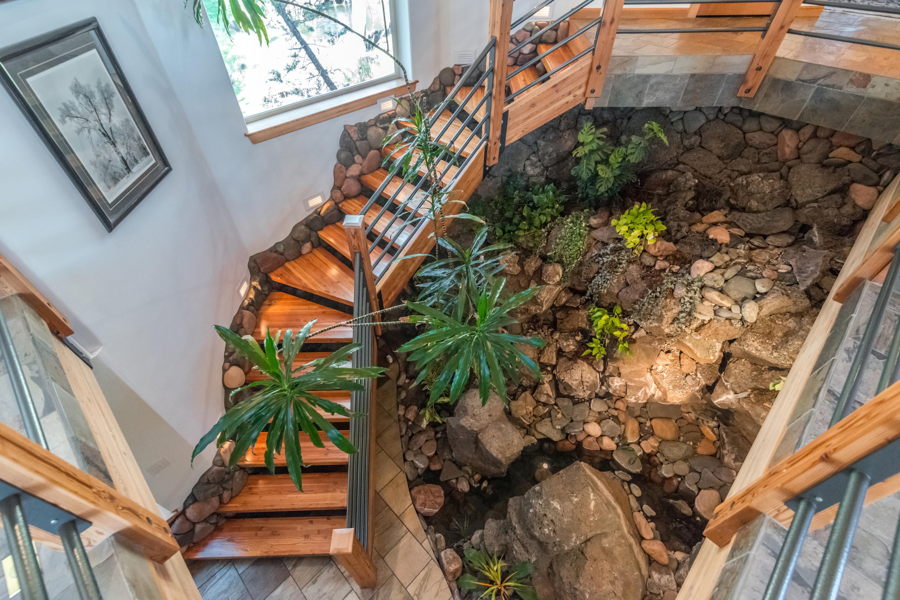 20015 Chaney Road Bend, OR 97703 - Photo 34 of 107 Indoor Waterfall_Staircase Good