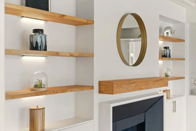 a view of a balcony with chair