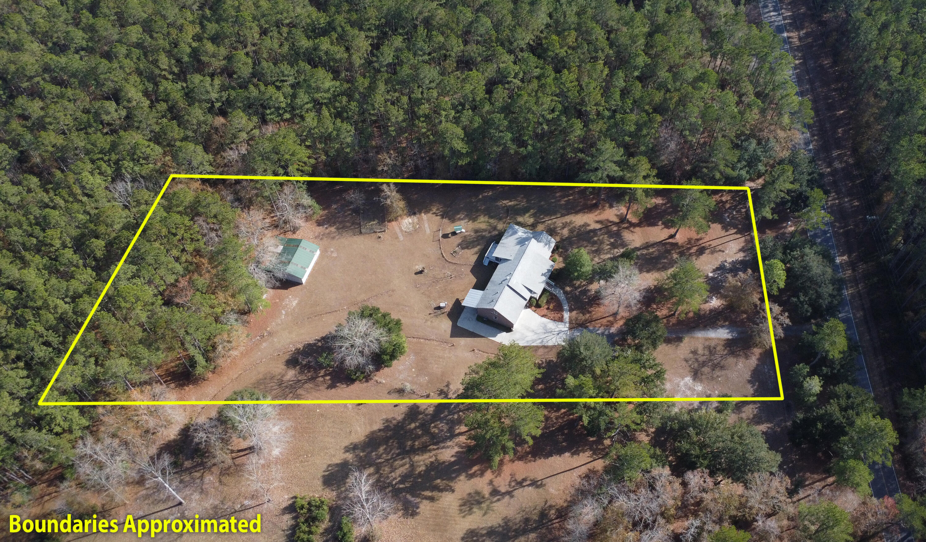 2300 Bethera Road Bonneau, SC 29431 - Photo 43 of 43 1-Aerial-with-Boundary