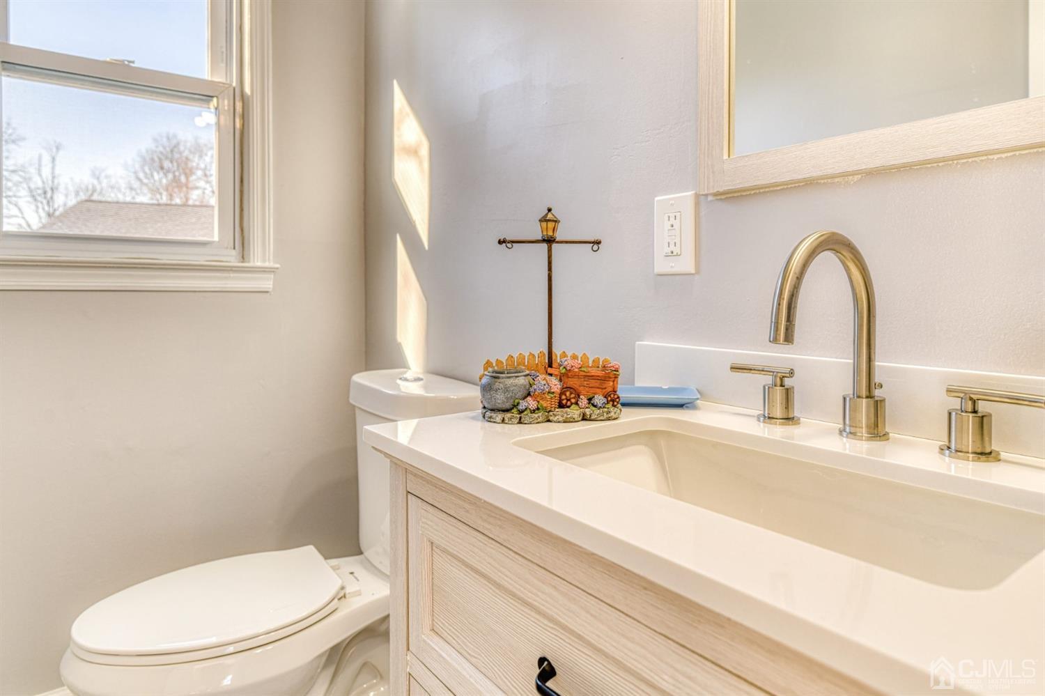 22 Devon Drive Piscataway, NJ 08854 - Photo 16 of 37 a bathroom with a sink a toilet and a window