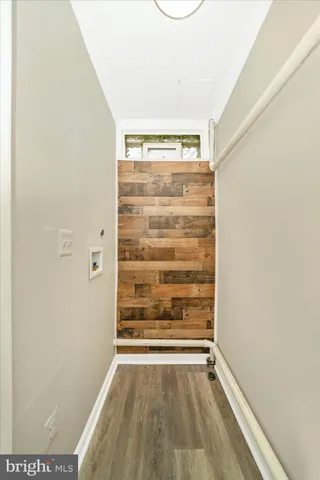 a view of room with empty racks