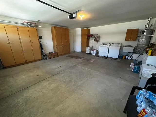 a view of a storage in a room