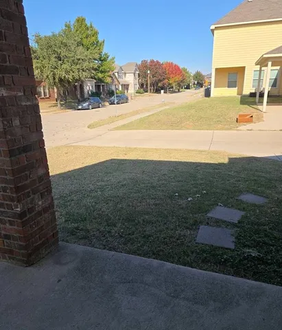 a view of an ocean and a building