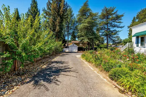 front view of a house with a street