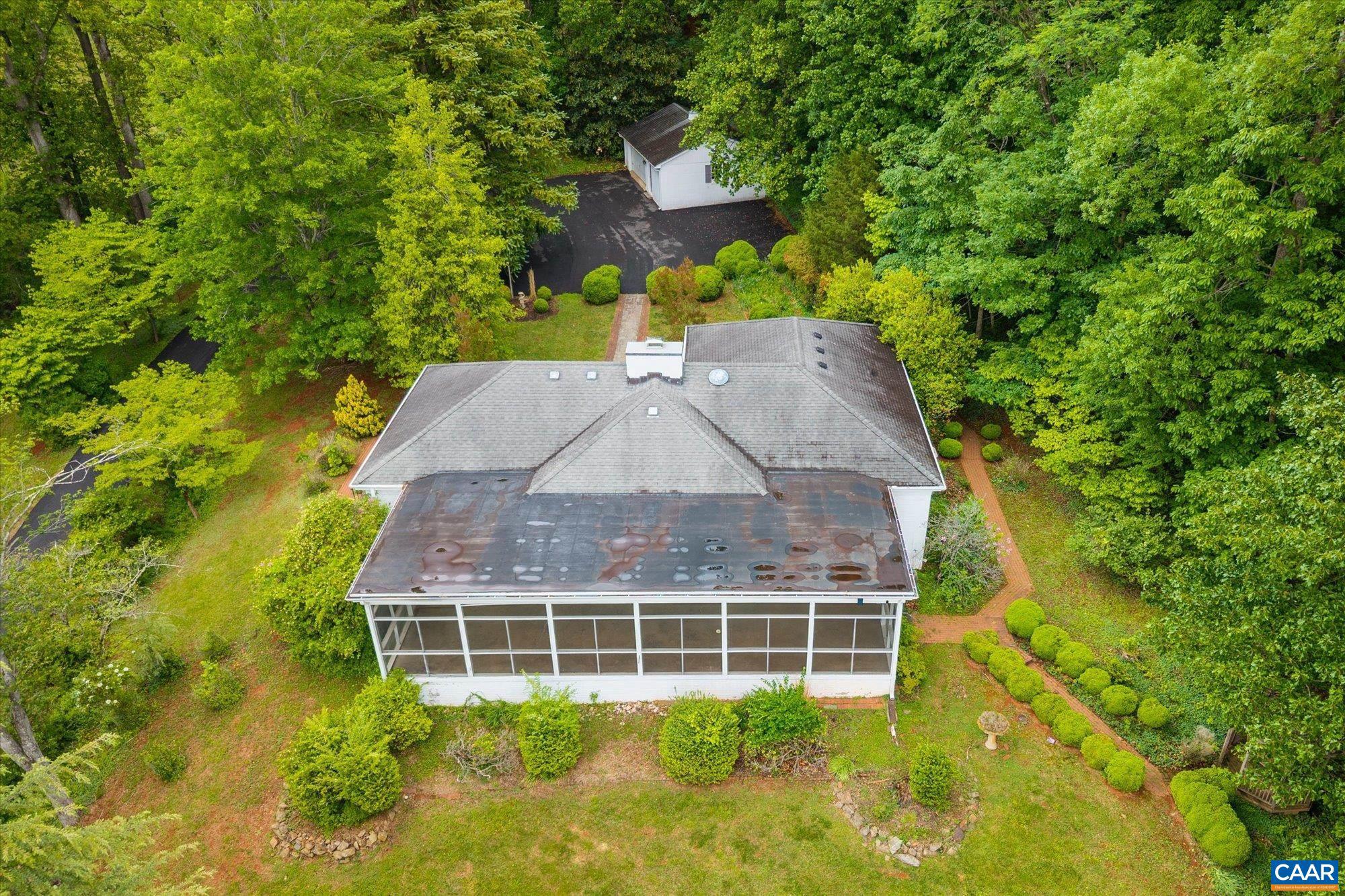 13320 Hackberry Road Orange, VA 22960 - Photo 36 of 47 a aerial view of a house with a yard and large trees