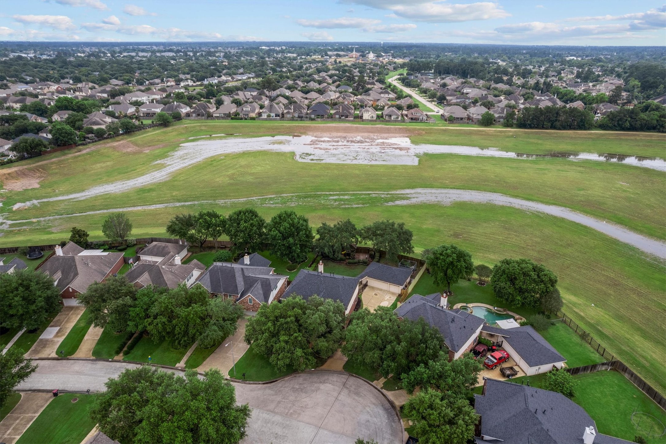 6323 Stone Trail Lane Spring, TX 77379 - Photo 5 of 43 an aerial view of a city with lots of residential buildings ocean and mountain view in back