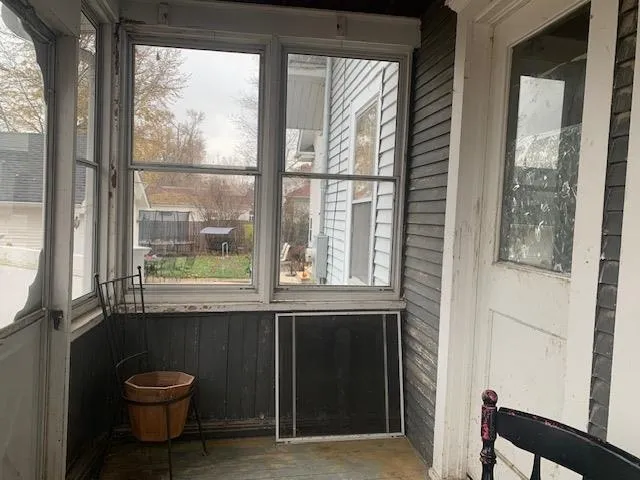 a front view of a house with balcony