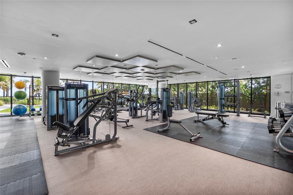 730 North Ocean Boulevard, Unit 1501 Pompano Beach, FL 33062 - Photo 29 of 56 a view of a room with gym equipment