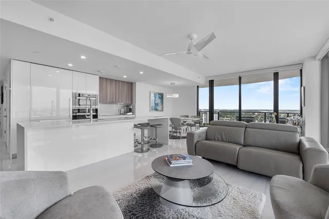 a view of a balcony with furniture