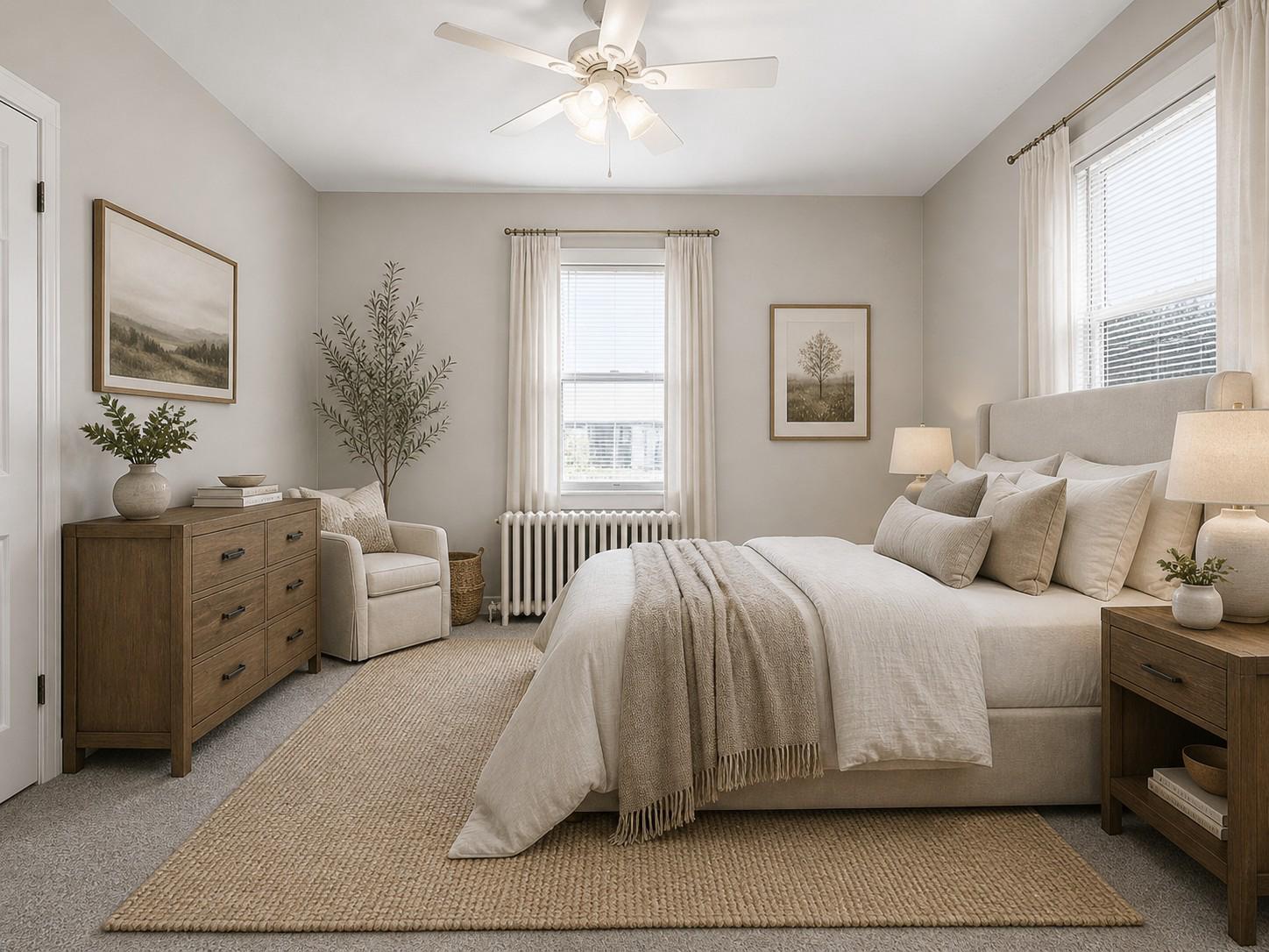 227 Heulings Avenue Riverside, NJ 08075 - Photo 6 of 34 Purple bedroom virtually staged!