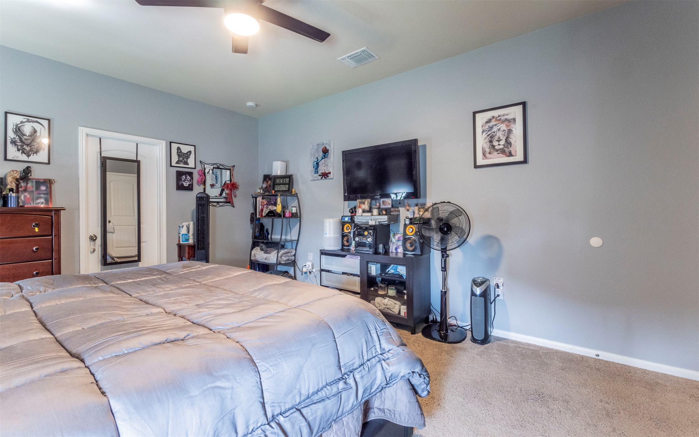 1714 Deodara Drive Cedar Park, TX 78613 - Photo 17 of 37 a bedroom with a bed and a tv