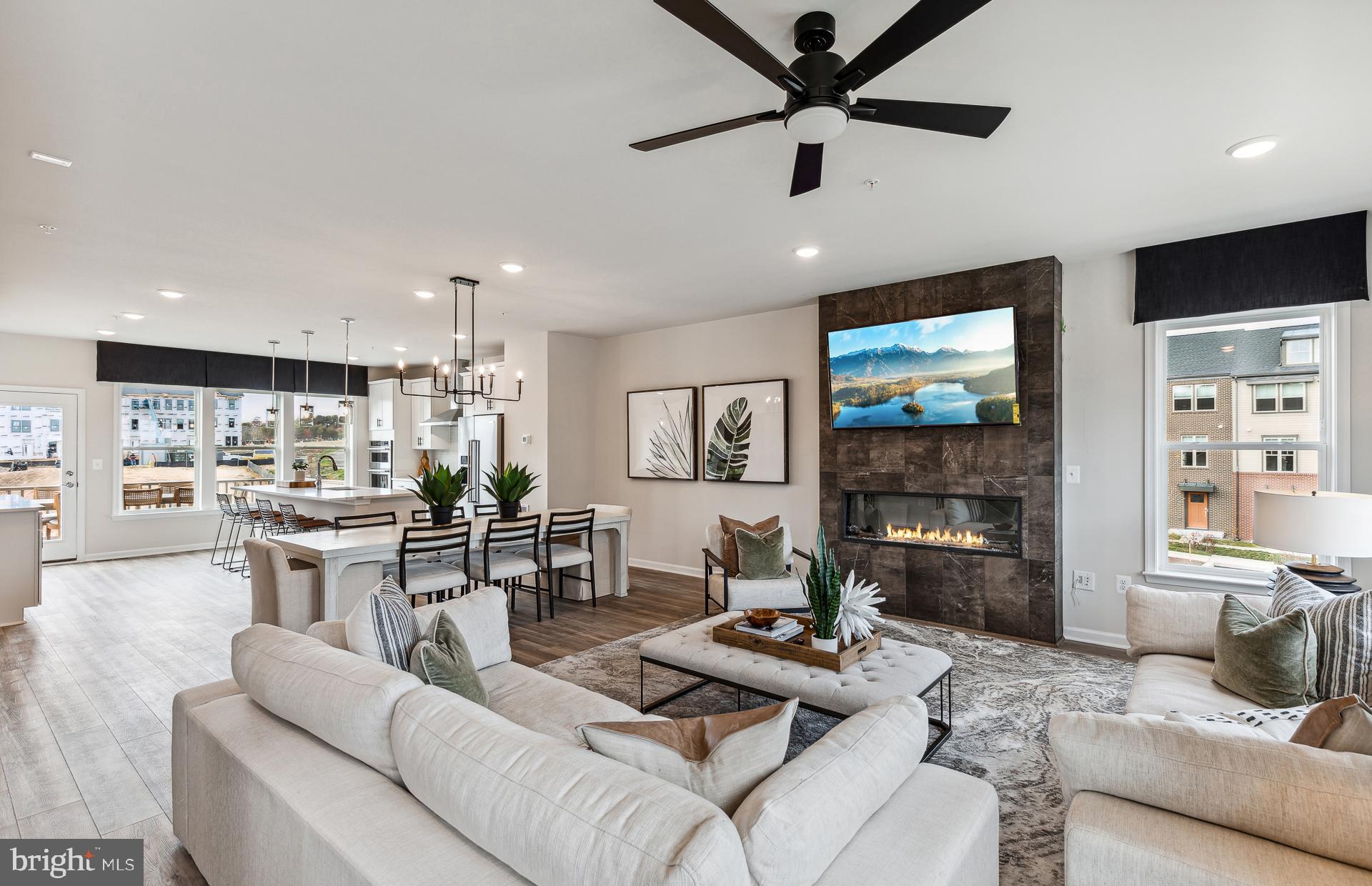 42841 Exeter Spg Terrace Leesburg, VA 20176 - Photo 4 of 38 a living room with furniture and a flat screen tv