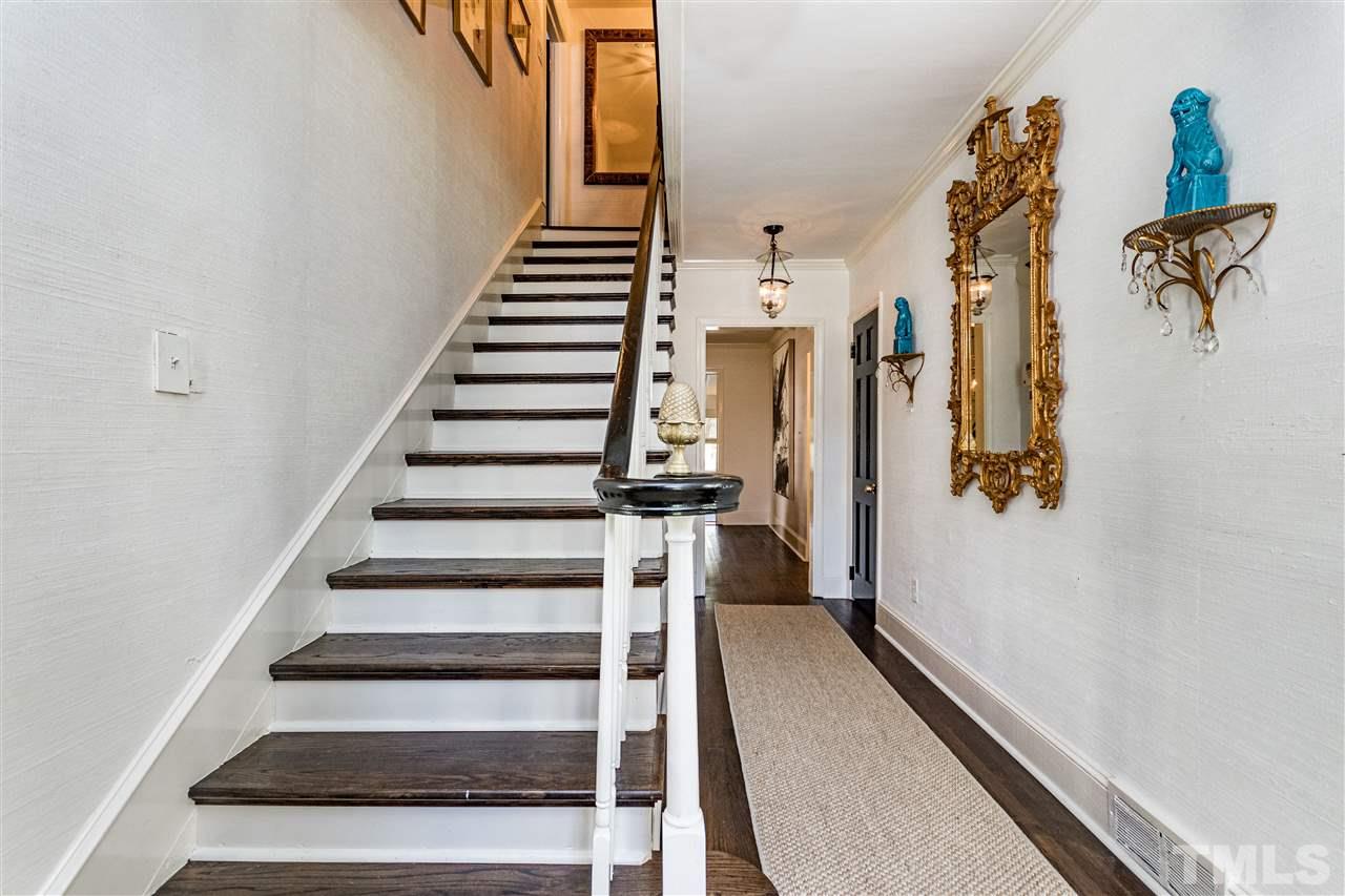 1114 Harvey Street Raleigh, NC 27608 - Photo 3 of 24 a view of entryway with wooden floor