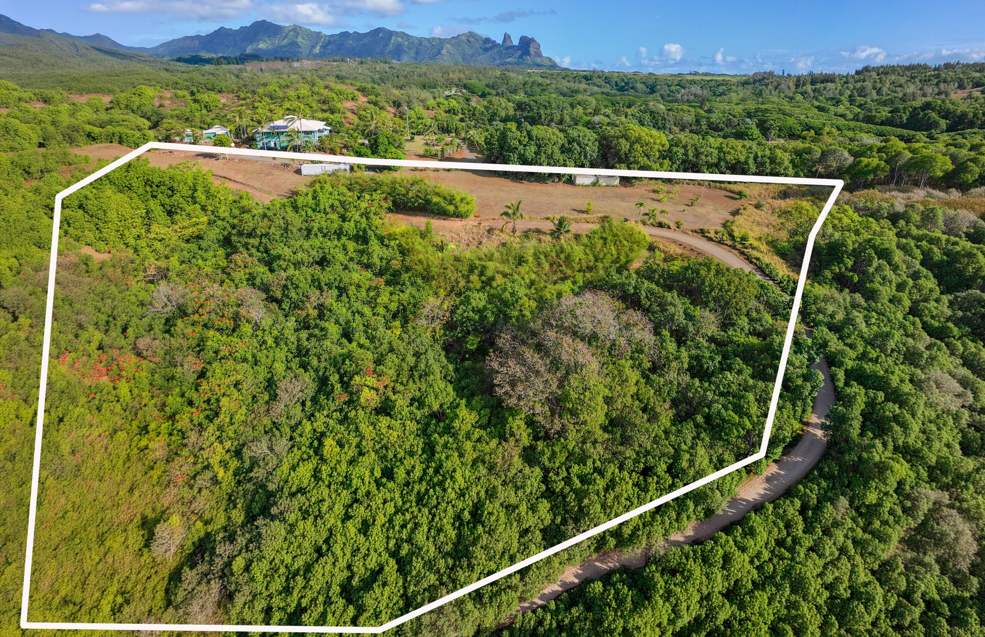 5409 Lot 2 Laipo Road, Unit 2 Kapaa, HI 96746 - Photo 20 of 24 a view of a city from a balcony