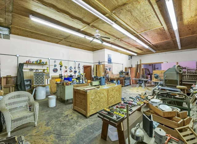 a view of a storage room with a lot of stuff