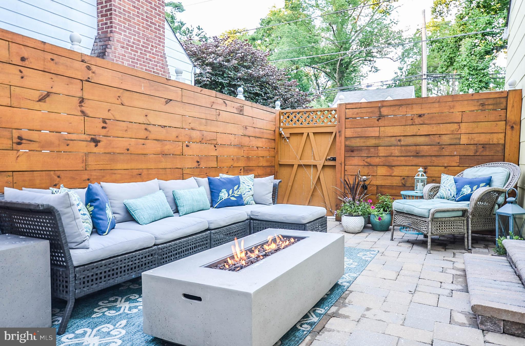 9912 Capitol View Avenue Silver Spring, MD 20910 - Photo 23 of 35 Private patio w/custom pavers & wood privacy fence
