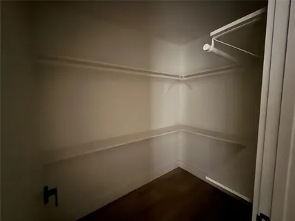 a empty walk in closet