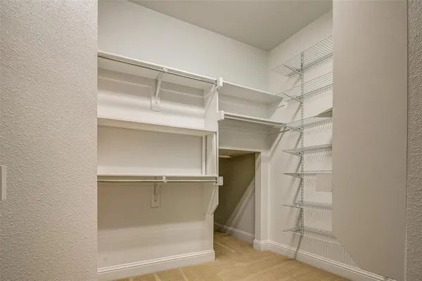 a close view of closet