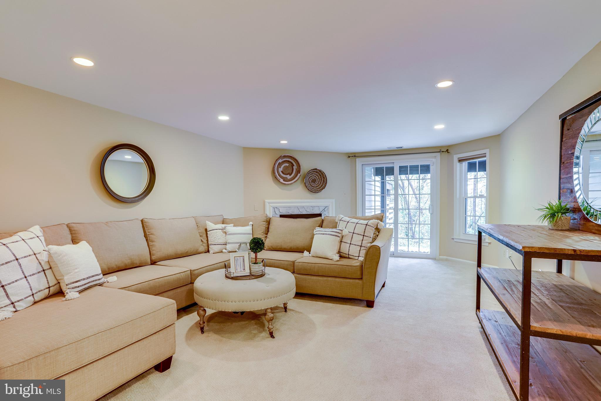 1514 Deer Point Way Reston, VA 20194 - Photo 57 of 81 Huge Finished Rec Room - 2nd Fireplace -walk out