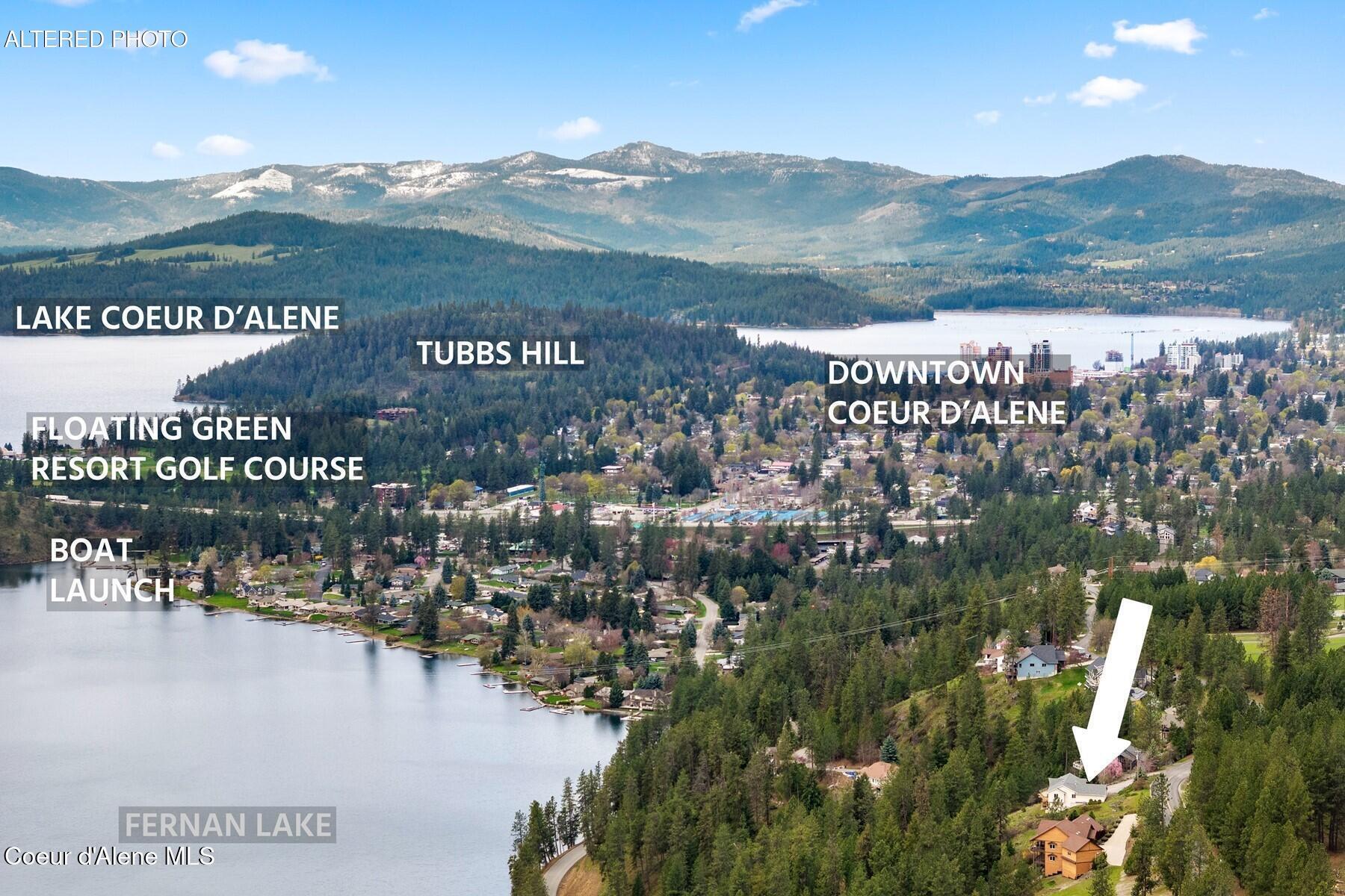 3700 East Fernan Hill Road Coeur D'Alene, ID 83814 - Photo 38 of 48 Aerial