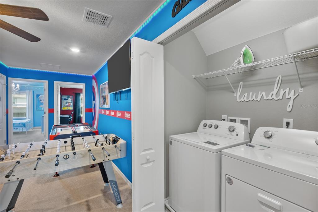 7160 Oakmoss Loop Davenport, FL 33837 - Photo 30 of 45 a utility room with dryer and washer