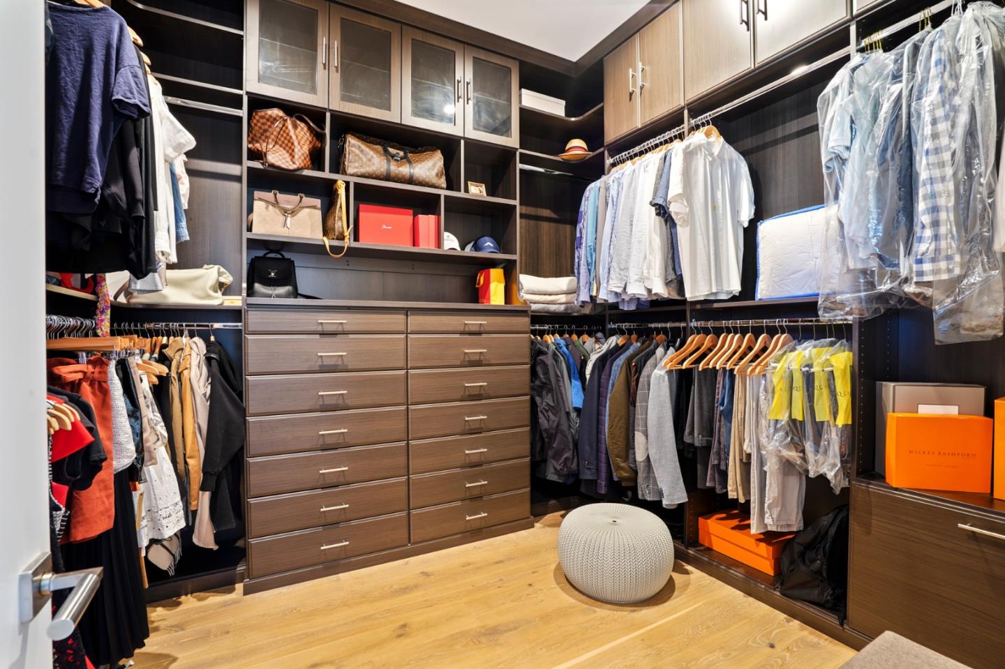 313 Oakview Drive San Carlos, CA 94070 - Photo 39 of 47 a view of walk in closet with clothes and shoes