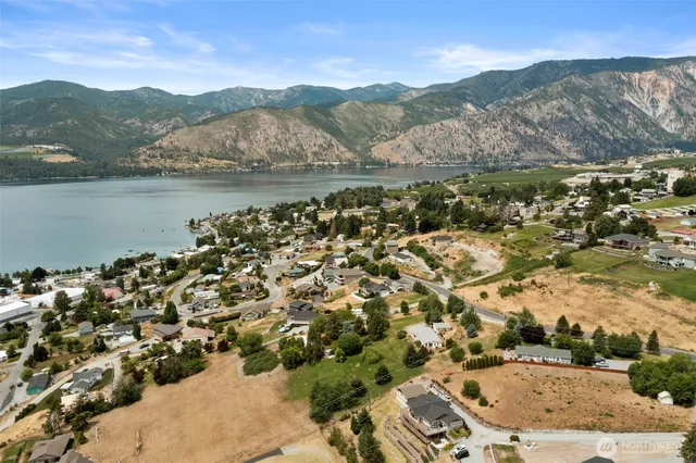 a view of lake and mountain