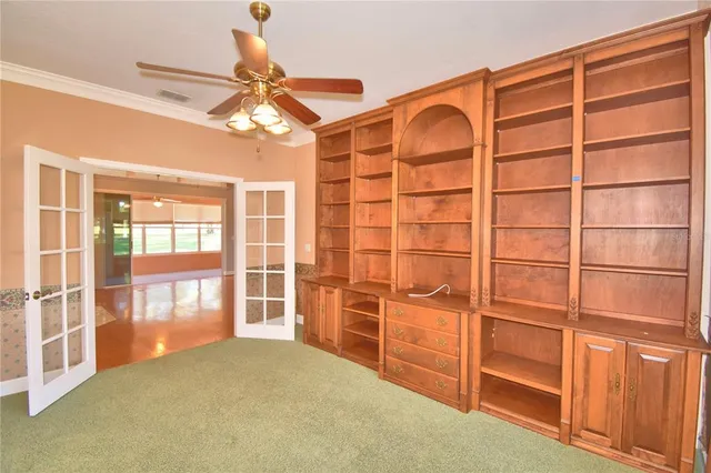 a bathroom with a sink vanity and a mirror