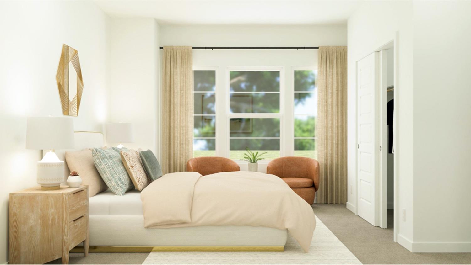 3956 Buttercup Road, Unit 10 Madera, CA 93636 - Photo 12 of 15 a bedroom with a bed and a window