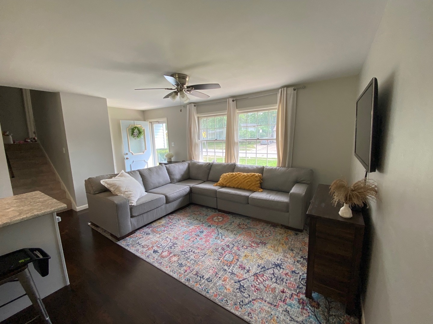1902 Crescent Drive Champaign, IL 61821 - Photo 2 of 24 a living room with furniture and a flat screen tv