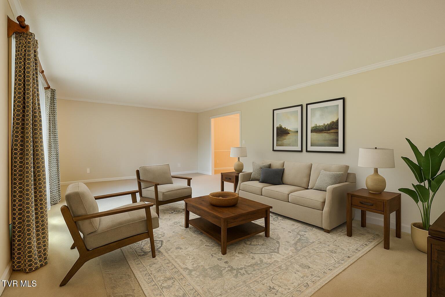 1130 Fall Creek Road Kingsport, TN 37664 - Photo 22 of 55 Virtually Staged Living Room-1130 Fall C