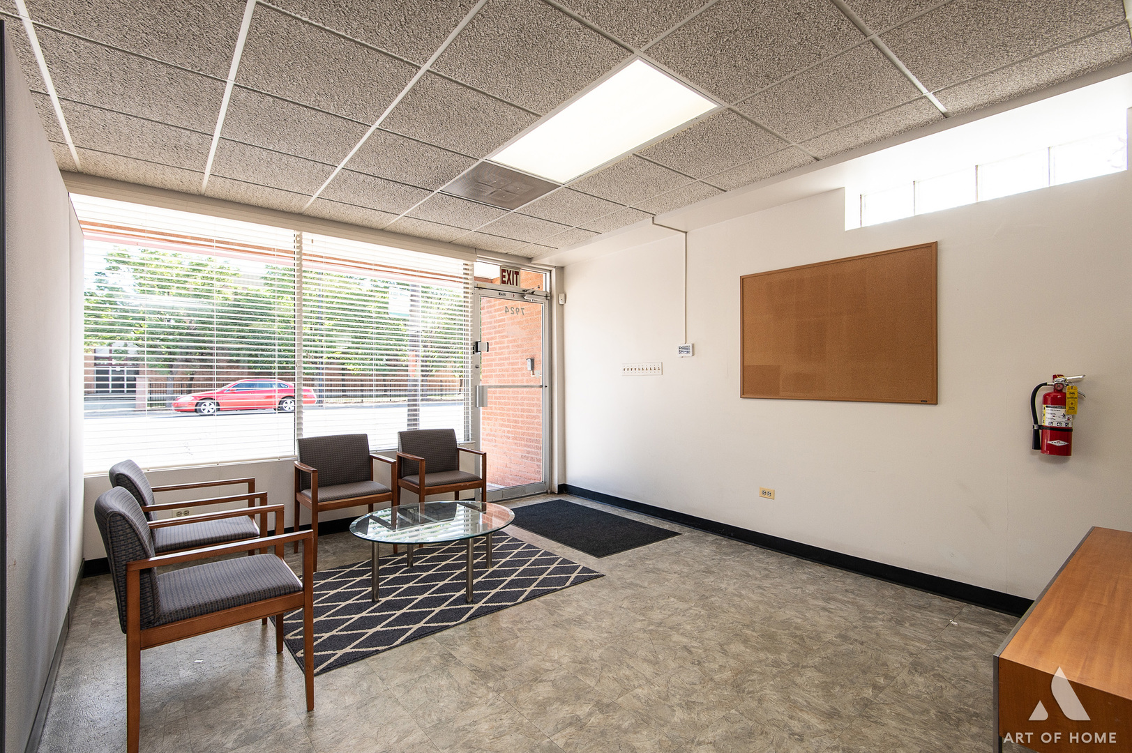 7922 South Pulaski Road Chicago, IL 60652 - Photo 36 of 96 a living room with furniture and a floor to ceiling window