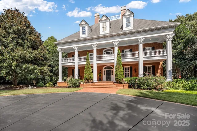 a front view of a building