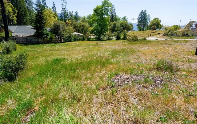 a view of an outdoor space and a yard