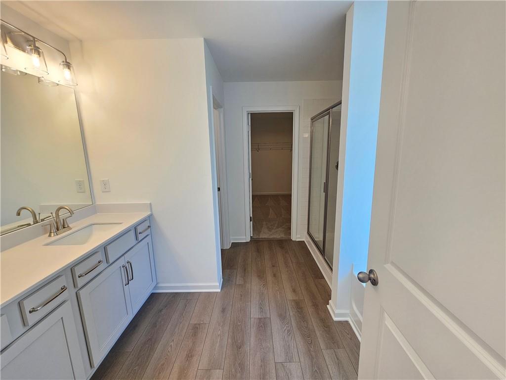 252 Silverleaf Trail Bethlehem, GA 30620 - Photo 11 of 31 a bathroom with a sink and a mirror