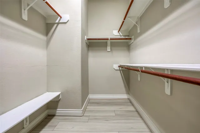 a view of walk in closet