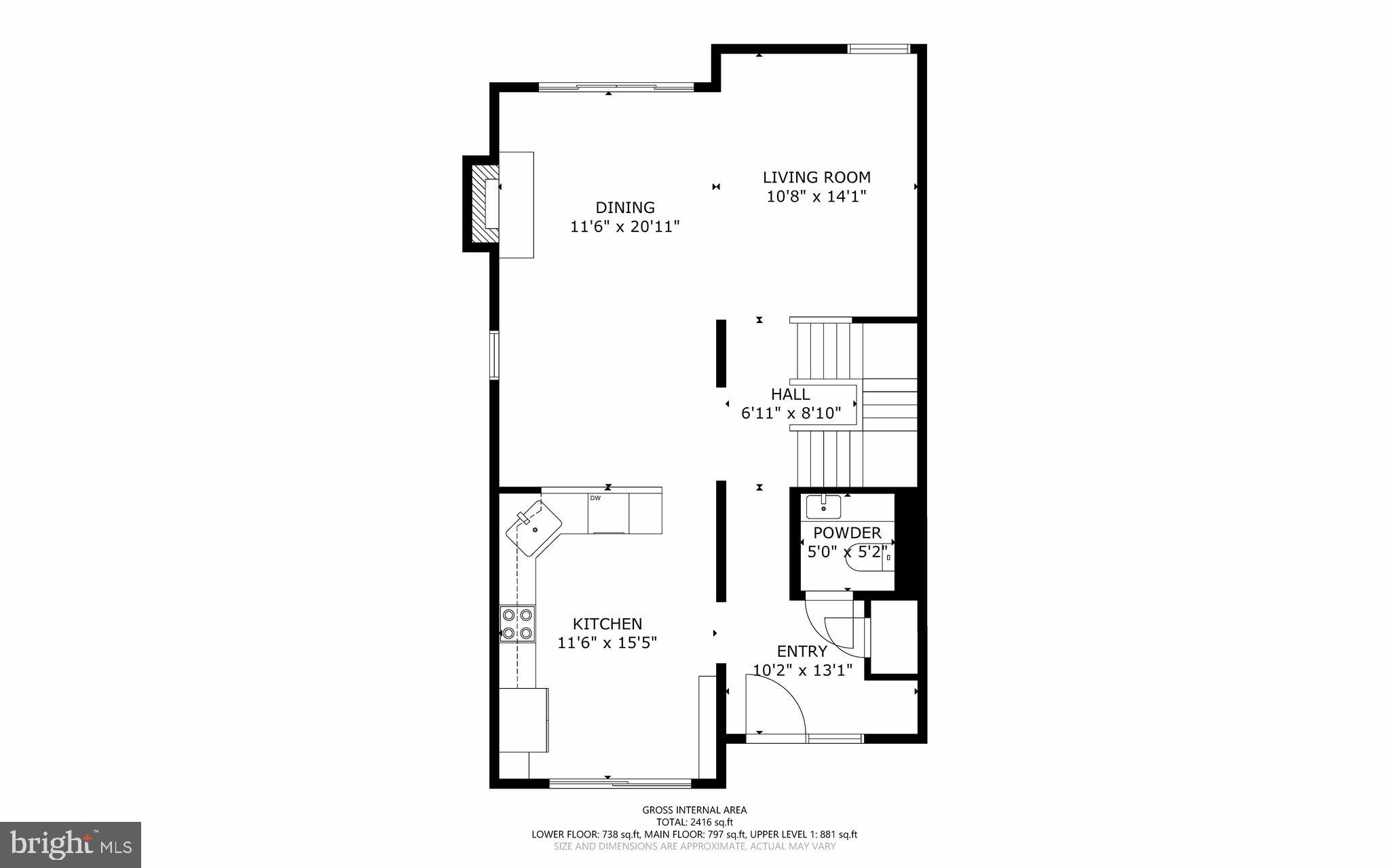 11701 Newbridge Court Reston, VA 20191 - Photo 62 of 64 First Floor floor plan