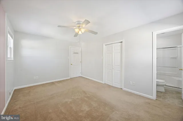 a view of an empty room