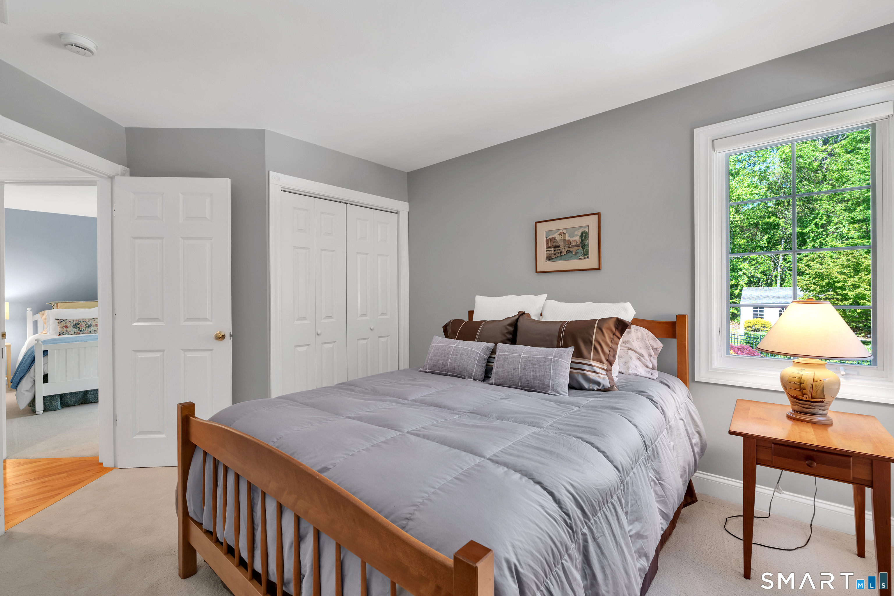 21 Stone Wall Road Salem, CT 06420 - Photo 25 of 38 a bedroom with double bed and a window