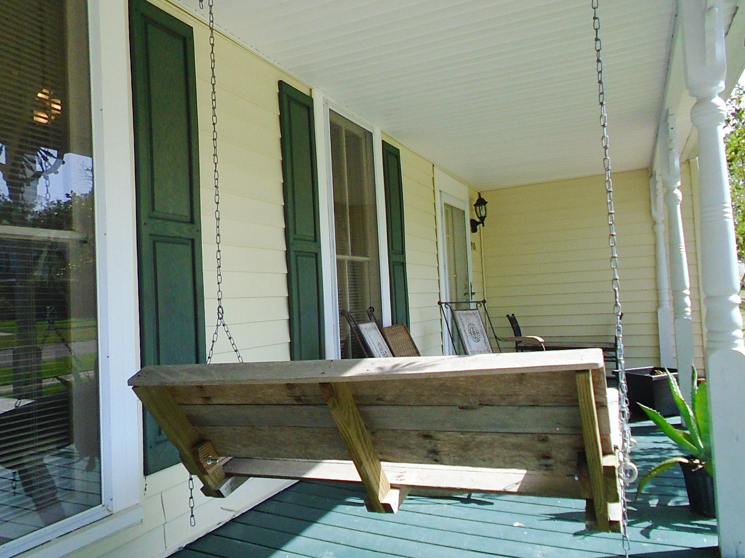 910 5th Street Florala, AL 36442 - Photo 17 of 34 a view of balcony with furniture and wooden floor