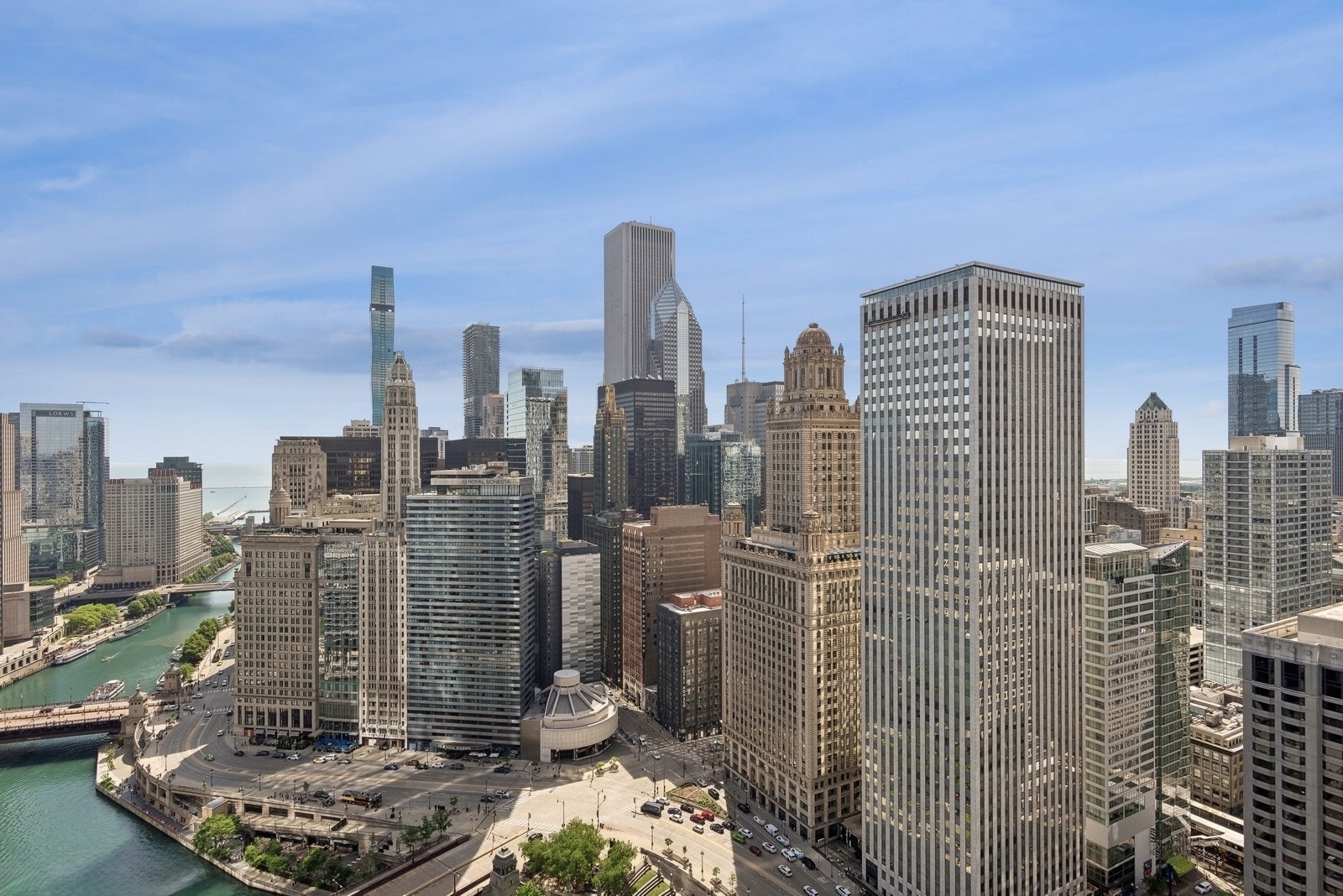 300 North State Street, Unit 5506 Chicago, IL 60654 - Photo 23 of 28 a view of a city with tall buildings