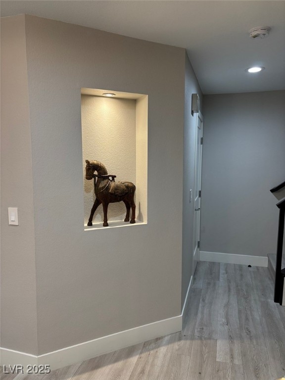 2784 Fountain Ridge Lane Henderson, NV 89074 - Photo 19 of 37 Hall with light wood-type flooring and recessed lighting