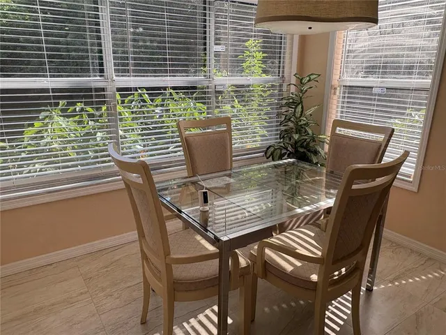 a view of a outdoor seating area with furniture