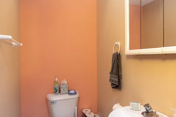 a bathroom with a sink and a toilet