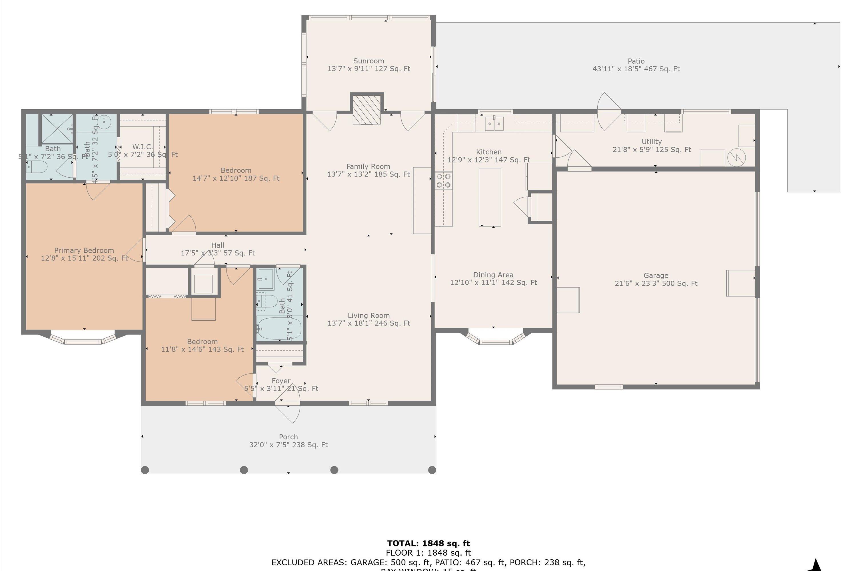 1033 Annie Bell Road Blue Ridge, VA 24064 - Photo 46 of 46 a picture of a floor plan