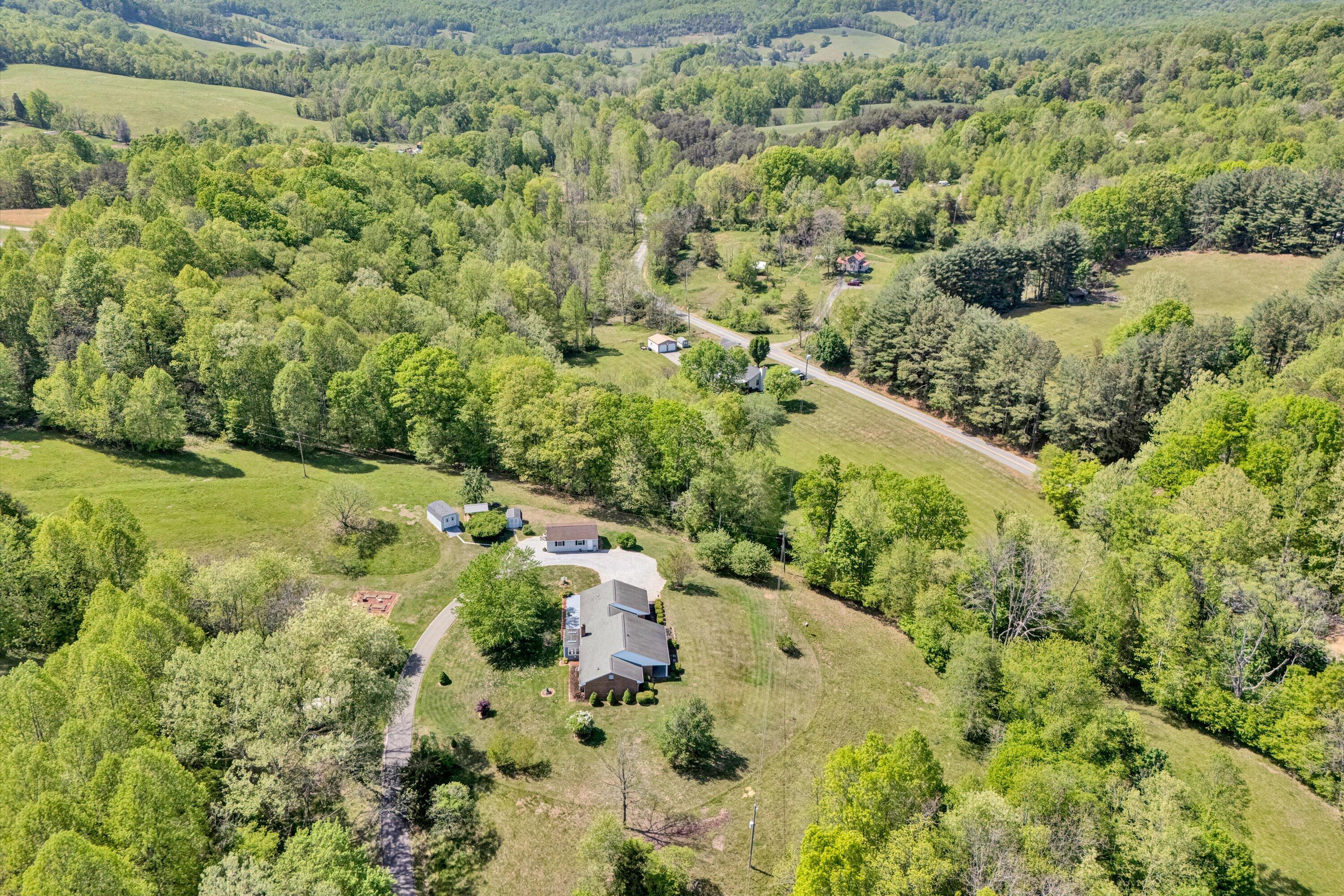 1033 Annie Bell Road Blue Ridge, VA 24064 - Photo 5 of 46 a view of a garden with a tree