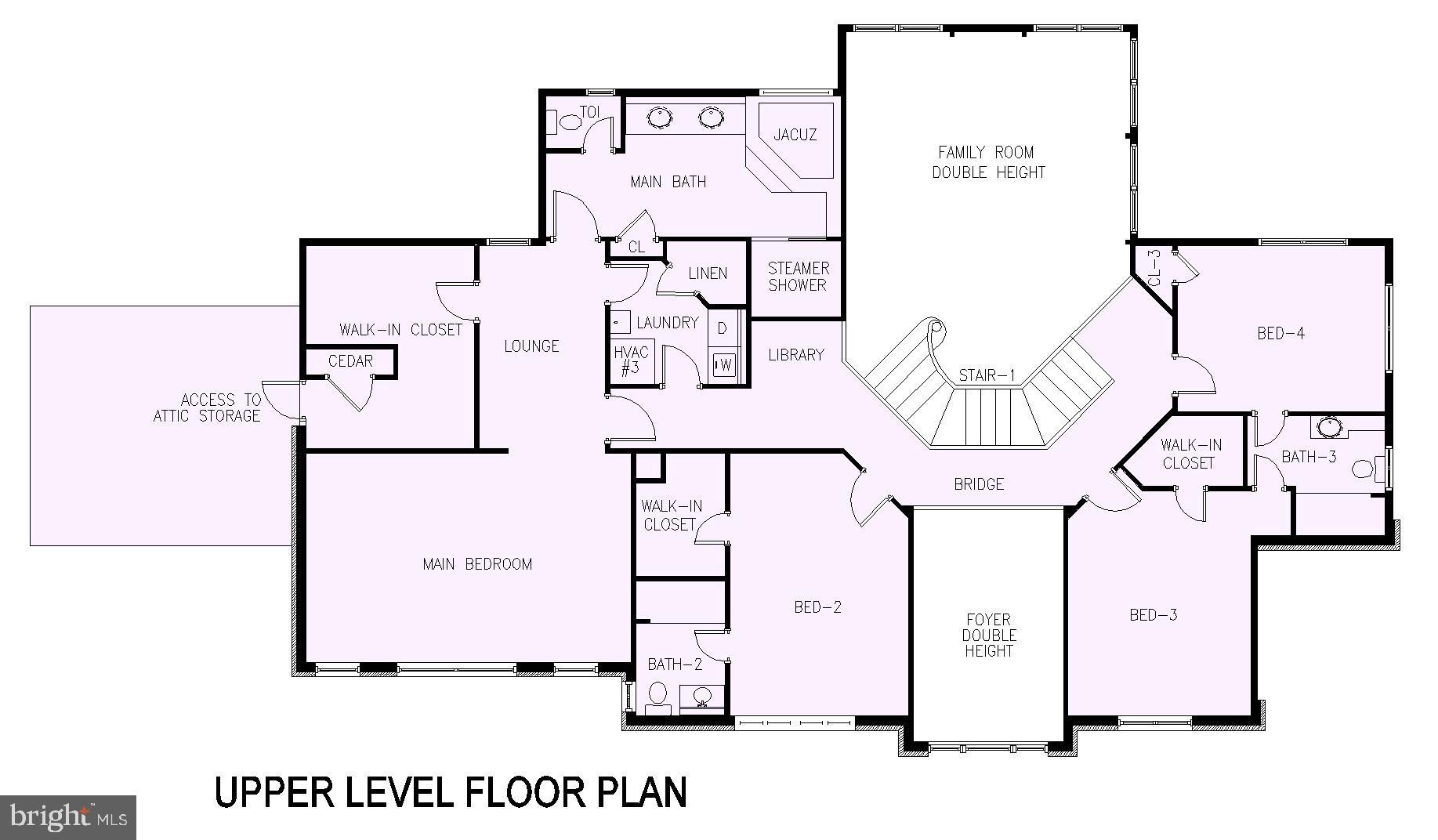 8309 Old Seven Locks Road Bethesda, MD 20817 - Photo 77 of 78 Upper level floor plan