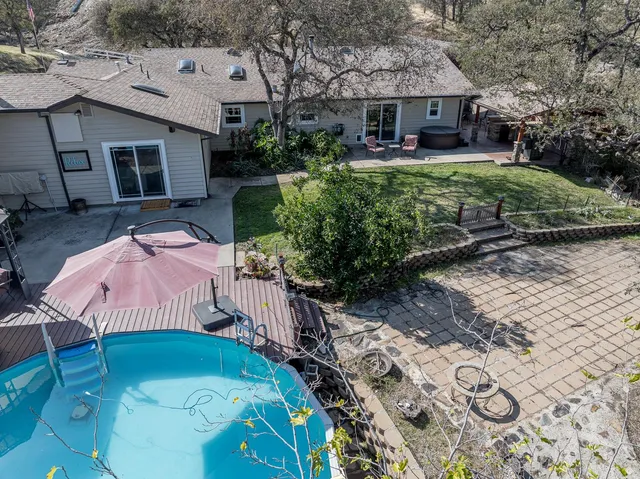 a bird view of house